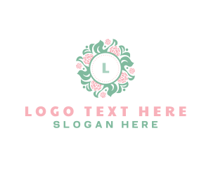 Rose Flower Florist Logo