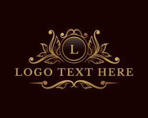Golden - Elegant Floral Decoration logo design