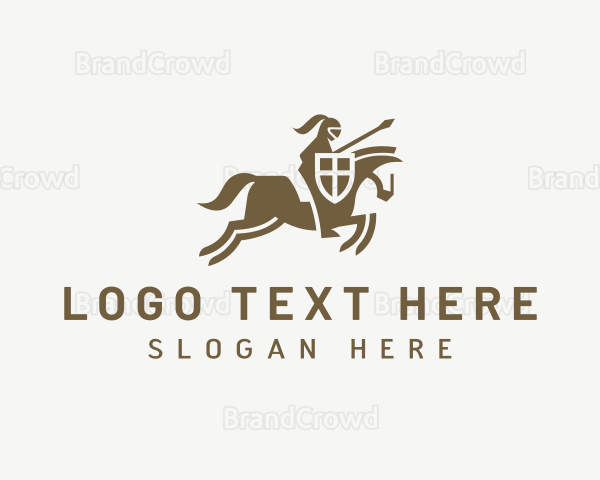 Medieval Horse Knight Logo