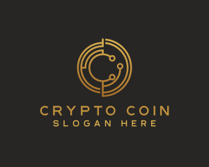 Cryptocurrency - Cryptocurrency Bitcoin Fintech logo design