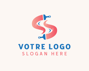 Painting Renovation Letter S Logo