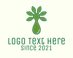 Massage - Green Plant Extract logo design