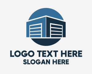 Container - Industrial Warehouse Building logo design