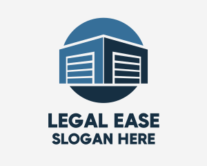 Storage House - Industrial Warehouse Building logo design