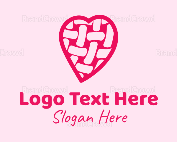 Pink Woven Heart Logo