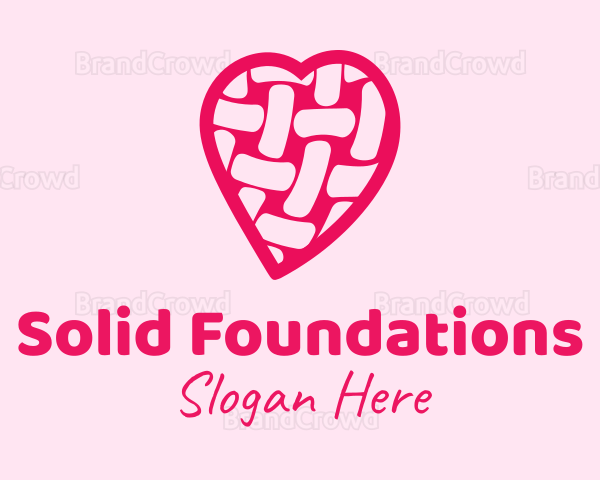 Pink Woven Heart Logo