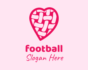 Pink - Pink Woven Heart logo design