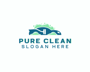 Cleaning Bubbles Car Wash logo design