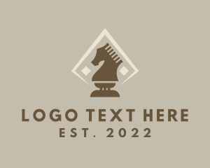 Strategist - Knight Horse Chesspiece logo design