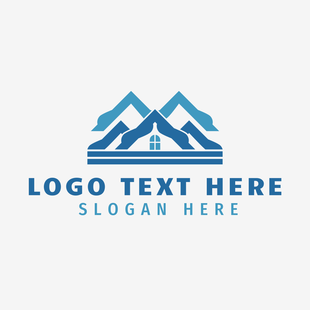 Blue House Roofing Logo | BrandCrowd Logo Maker