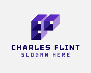 Violet - Cube Startup App logo design