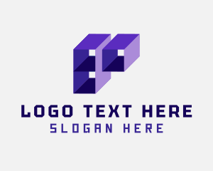 Violet - Cube Startup App logo design