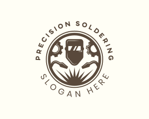 Soldering - Welding Mask Gear Repair logo design