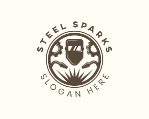 Welding Mask Gear Repair logo design