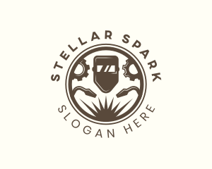 Welding Mask Gear Repair logo design