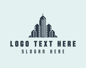 High Rise - Real Estate Building logo design