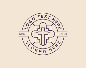 Bible - Cross Christian Worship logo design