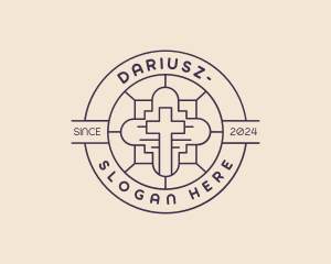Bible - Cross Christian Worship logo design