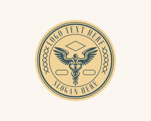Caduceus - Healthcare Wellness Pharmacy logo design