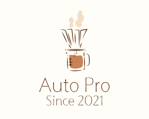 Caffeine - Brewed Coffee Filter logo design