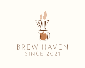 Brewed Coffee Filter logo design