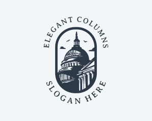 Columns - US Capitol Building logo design