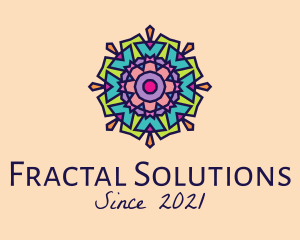 Fractal - Colorful Pattern Kaleidoscope logo design