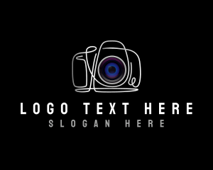 Vlogger - Camera Photography Lens logo design