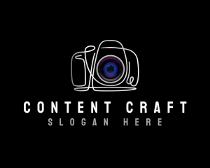 Camera Photography Lens logo design