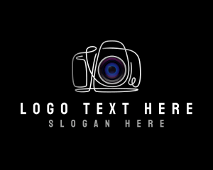 Lens - Camera Photography Lens logo design