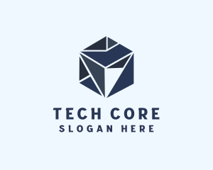 Tech Gaming Cube  logo design