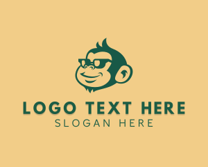 Monkey - Cool Chimp Sunglasses logo design