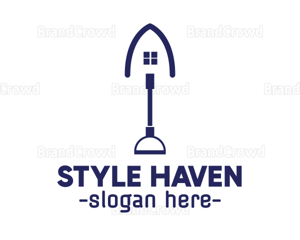 Blue Shovel House Logo