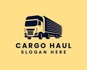 Freight Courier Truck logo design