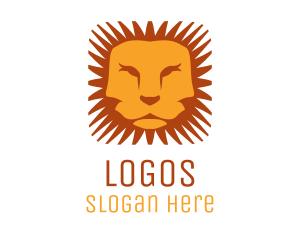 Orange Lion Mane Logo