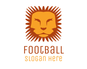 Orange Lion Mane Logo