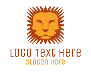 Orange Lion Mane Logo