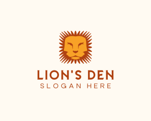 Orange Lion Mane logo design