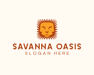 Savanna - Orange Lion Mane logo design