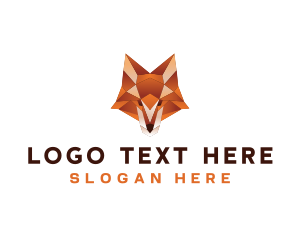 Programming - Geometric Fox Head logo design