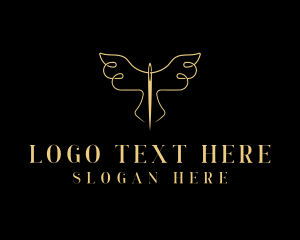 Embroidery - Needle Wings Tailoring logo design