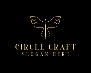 Needle Wings Tailoring logo design