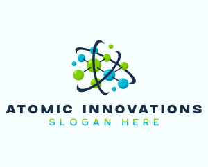 Molecules Science Experiment logo design