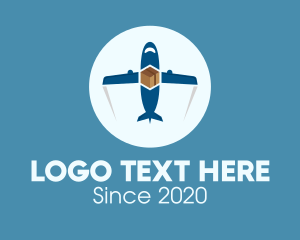 Airplane - Air Courier Delivery Service logo design