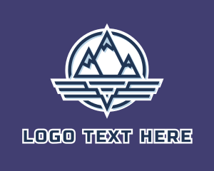 Activewear - Mountain Wing Badge logo design