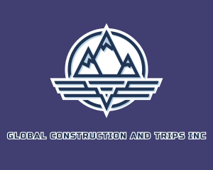 Mountain Wing Badge Logo