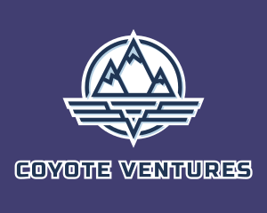 Mountain Wing Badge logo design