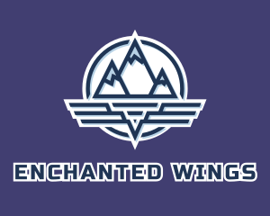 Mountain Wing Badge logo design