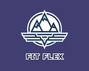 Activewear - Mountain Wing Badge logo design