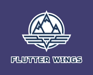 Mountain Wing Badge logo design